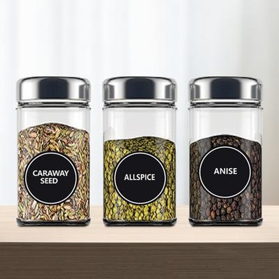 Yousheng 180Pcs Chalkboard Label Exquisite Waterproof Self-adhesive Kitchen Countertop Spice Bottle Marking Blackboard Sticker Daily Use