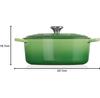 Жаровня Le Creuset Signature овальная 29 см бамбук зелёный 4,7 л (21178294082430)