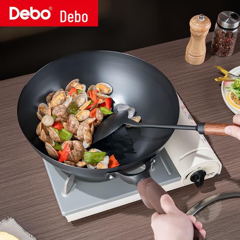 Deboer Zenas Uncoated Refined Iron Wok