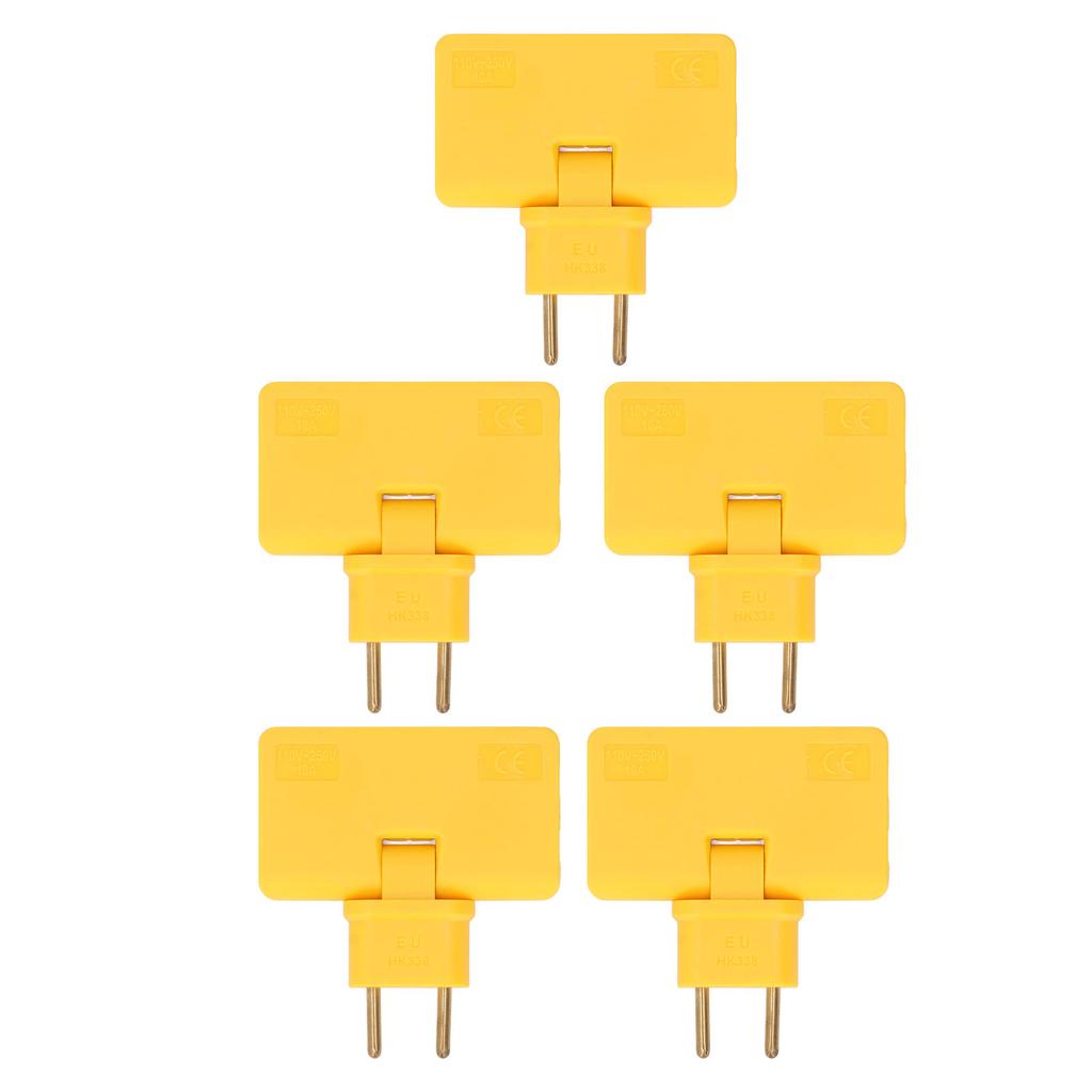 5Pcs  Socket Converter Cordless 180 Degree Extension 1 To 3  Adapter