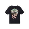 Jordan DNA Logo Geometric Pattern Print Crew Neck T-Shirt Men Tops Black DQ8643-010