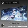 HYBXAXC New HD Kawaii Luno Wuthering Waves Mouse Pad Gamer Mousepad Accessories Keyboard Mat Gaming Laptop Anime Girl Desk Mat
