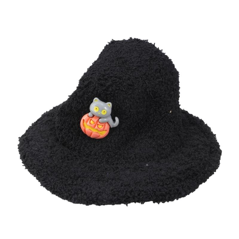 Halloween Doll Pumpkin Top For 15-17cm Toy Elegant Wizard Hat And Pumpkin Top Perfect For Photo Props Display