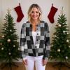 Women'S  Sweater Cute Fun Printing Sweater Fall And Winter Long Sleeve Knitted Sweater