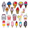 Cartoon Embroidery Computer Embroidery Ice Cream Ice Cream Cloth Sticker Hot Melt Adhesive Ironing Paste Diy Clothes Patch