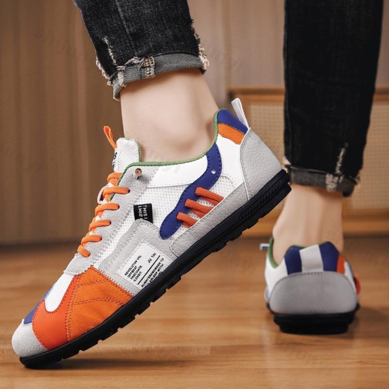 Fashion 2025 Men's Mesh Breathable Splicing Summer Lightweight Fashion Loafers Slip on Casual Shoes Comfortable Color Blocked Sneakers