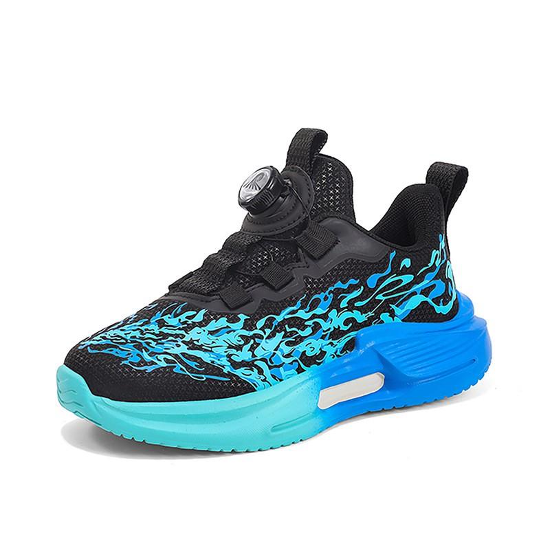 Boys Running Shoes Kids Outdoor Sport Sneakers Waterproof Breathable Lightweight With Rotary Buckle
