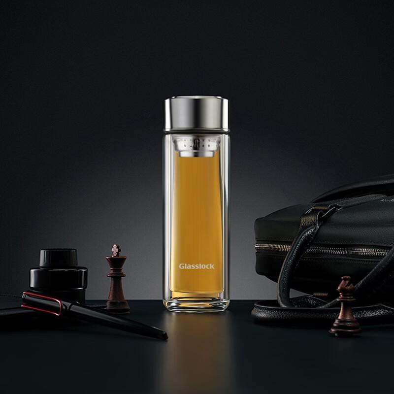 Glasslock Double Wall Portable Glass Cup