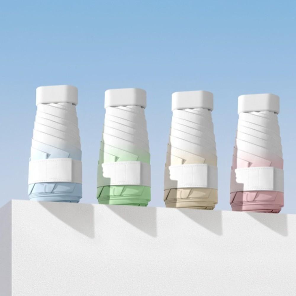 Parasol Small Pocket Rain Umbrella UV Protection Vinyl Folding Umbrella Mini Sun Umbrella  Outdoor