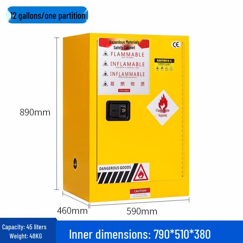 FDHC Yellow Flammable Storage Safety Cabinet