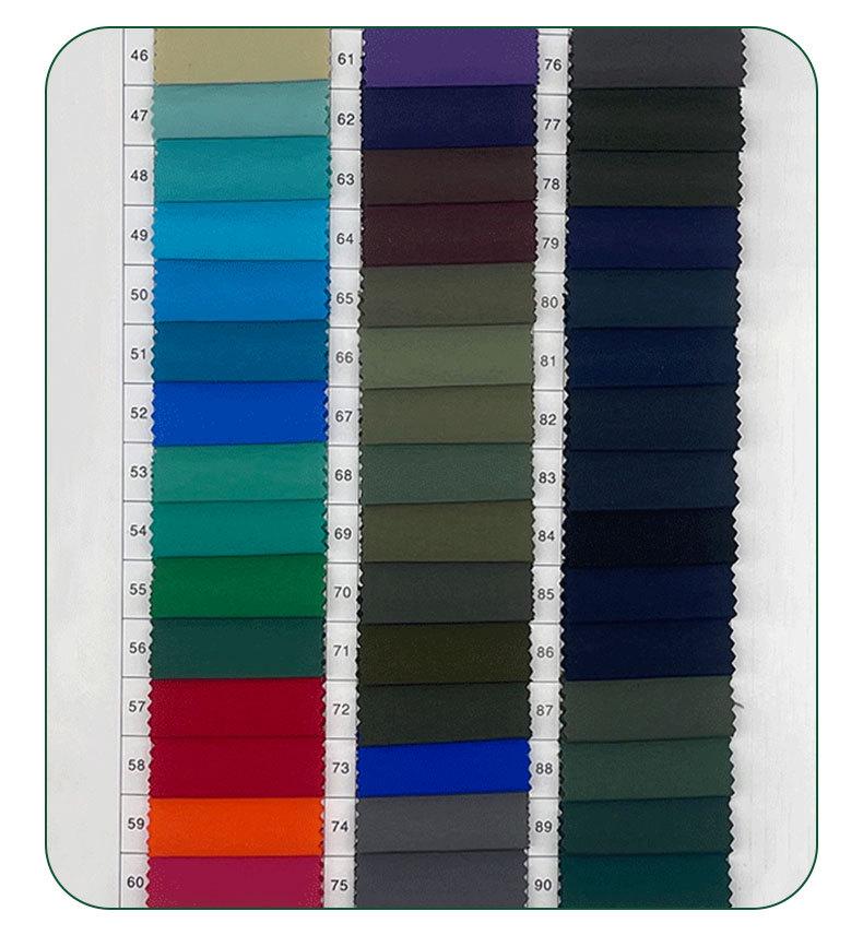 Matte Taslon Water-Repellent Jacket Fabric with AC Transparent Coating for Sportswear and Luggage