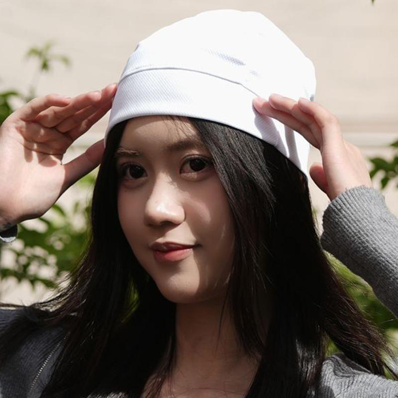 

Cooling Quick Dry Breathable Mesh Beanie Hat Fishing Hiking Runing Sports Hat Cycling Motor Helmet Inner Cap Sweat Head Wraps білий