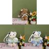 Panda Bear Plush Keychain With Bow For Kids And Teens Gifts