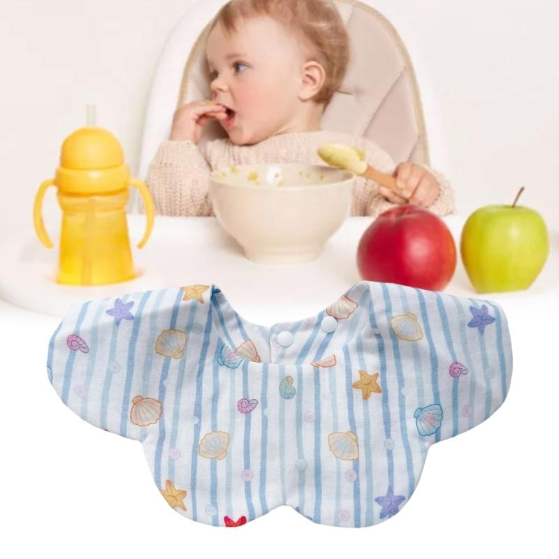 Cotton Bib Cartoon Print Baby Feeding Towel Soft Comfortable Saliva Towel Newborns Burping Cloth for Boys Girls
