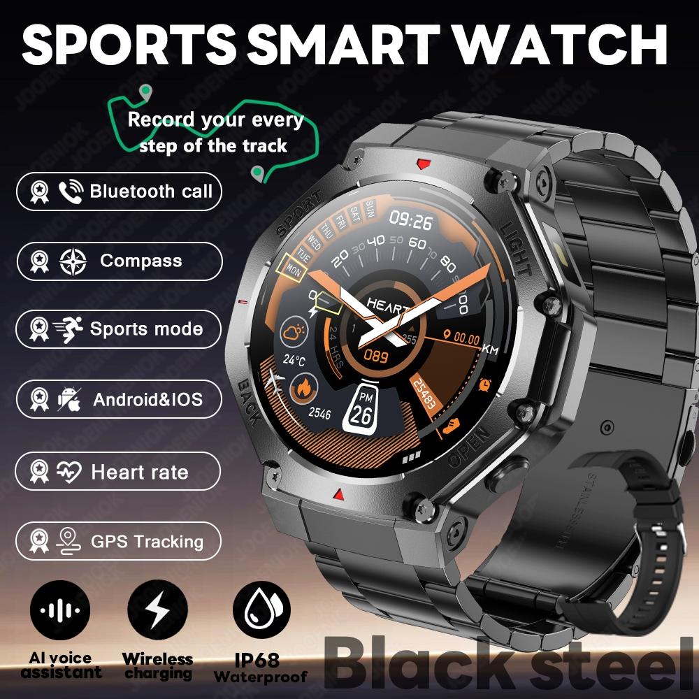 Новий спортивний смарт-годинник з GPS для чоловіків PK Amazfit T-Rex 3 Bluetooth-дзвінок Смарт-годинник Компас Зовнішній Фітнес Монітор здоров'я Браслет