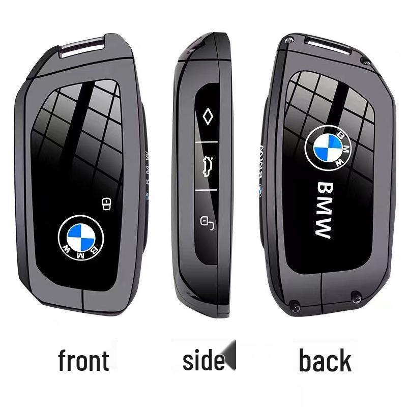 BMW Key Case for 3, 5 Series, X1, X3, X5, X6, X7, Z4, I3, I5, I7 - Car Bag Buckle Shell