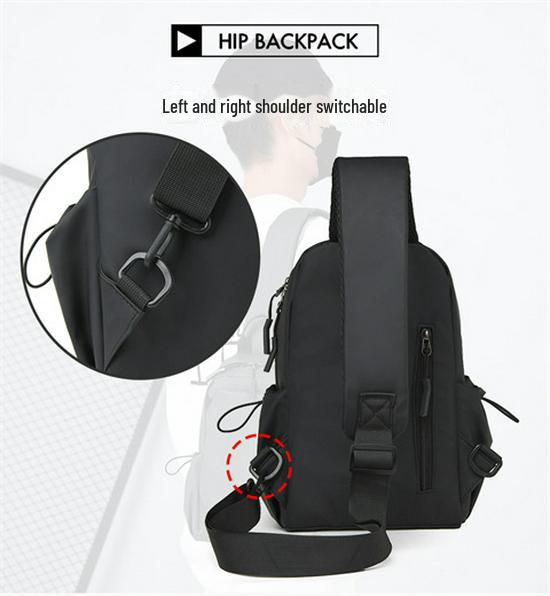 Men's Trendy Lightweight Messenger Bag - Stylish Casual Shoulder Chest Bag with Large Capacity for Commuting