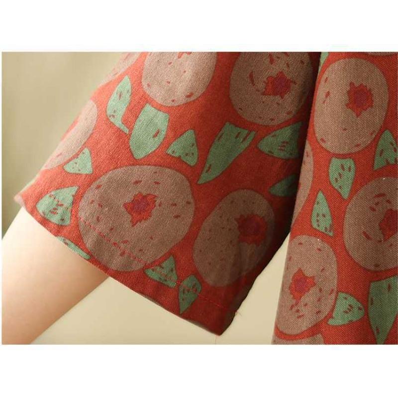 Literary Retro Vacation Style Enlarged Thin V-neck Long Skirt