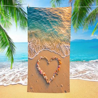 Family Beach Towel Microfiber Quick Dry Sand Free Oversized Lightweight Compact Travel Swim Pool Camping Gym Yoga Holiday Gift