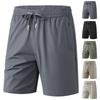 Men's Loose Fit Lightweight Quick Dry Breathable Athletic Shorts with Adjustable Waistband and Zipper Pocket for Sports and