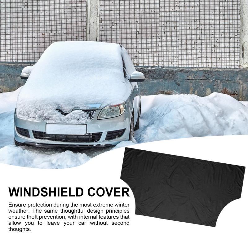 Snow Cover For Car Weatherproof 600D Oxford Magnetic Car Windshield Snow Cover All-Season Frost Guard Windshield Cover For Cars