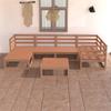 Day and Night - Day and Night Garden Furniture 7 Pieces Honey Brown Solid Pine Wood
