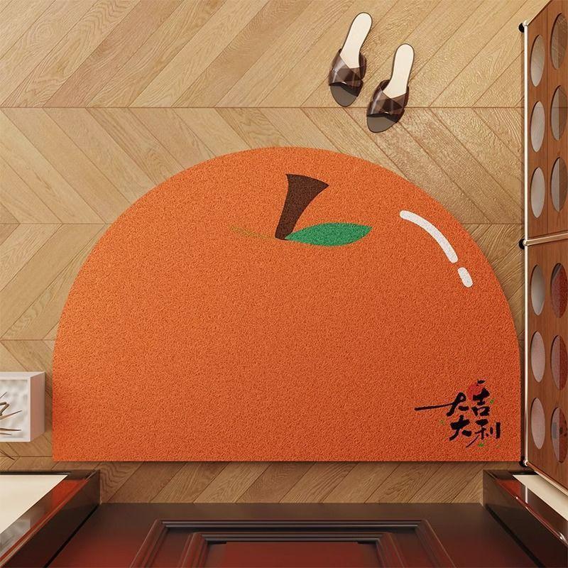 Home Entrance Doormat With Silk Loop Material Non Slip Durable Cleaing For Living Room And Hallway