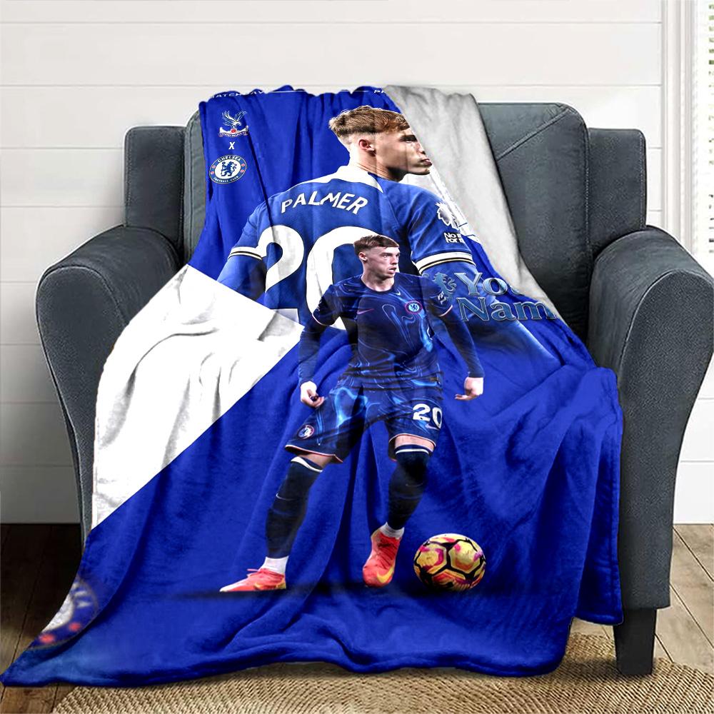 Chelsea Fc Football Player Customize Text Blanket Throw Customizable Blanket Warmthful Decor Perfect for Bedding Picnics Office Couch