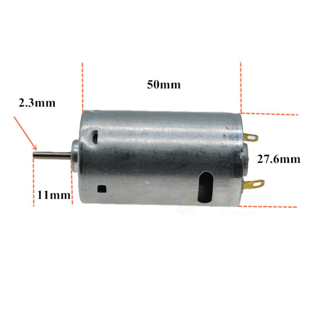 Motore CC ad Alta Coppia 390 Micro Motore 12V 13000 Giri/min Metallo Alta Velocità Motore a Spazzole di Carbonio Magnetico Forte
