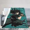 Mist Pillar Muichiro Tokito Blanket Cover Fleece Anime Lightweight Throw Blanket for Bedding Couch Bedroom Quilt