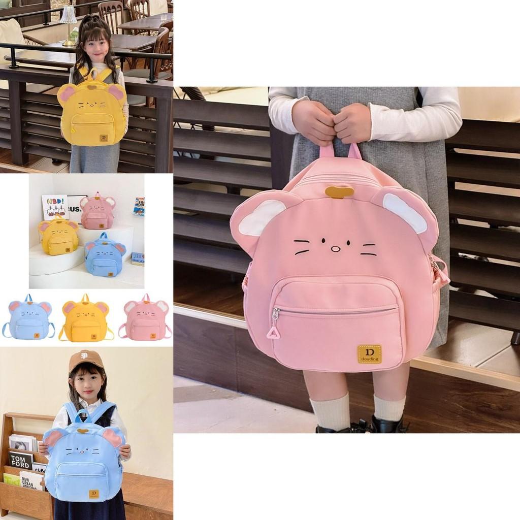 Stylish Durable Nylon Cat Backpack For Kids With Fun Patterns Ideal For School And Daily Use