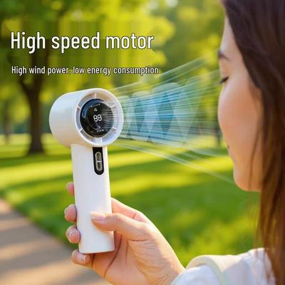 N638 High-Speed USB Handheld Turbo Fan: Mini Portable Cooling with Strong Wind