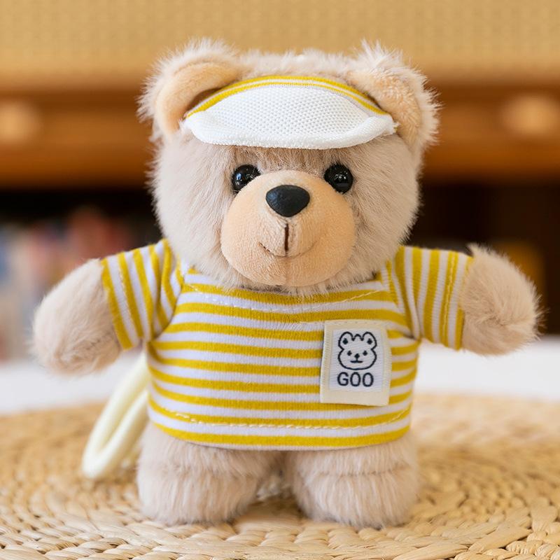 Cartoon Chef Sweatshirt Bear Plush Toy Artist Pendant Backpack Keychain