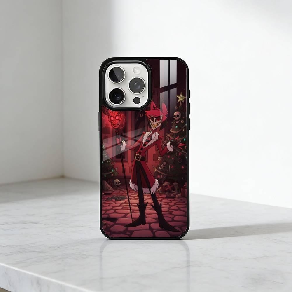 H-Hazbin H-Hotel Phone Case For iPhone17,16,15,14,13 Plus,Pro Max Magnetic For Magsafe Wireless Charging