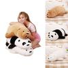 We Bare Bears Pillow Cartoon Bear Grizzly Bear Panda Soft Stuffed Plush Toy Doll Adorable And Cuddly