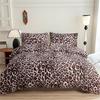 Leopard Print Pastoral Style Duvet Cover Set - Single Duvet Cover & Pillowcase.