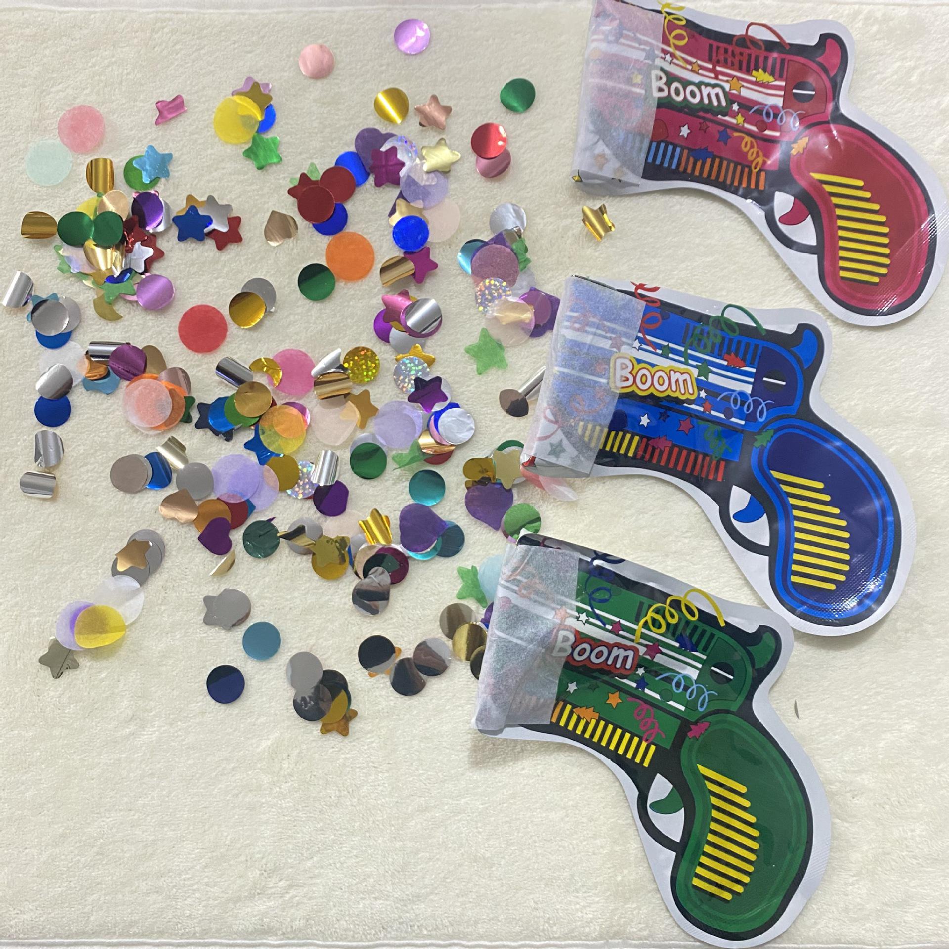Handheld Inflatable Confetti Gun for Parties and Celebrations