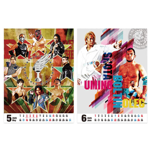 New Japan Pro Wrestling Calendar 2025 New Japan Pro Wrestling Wall Hanging Type 5955062789