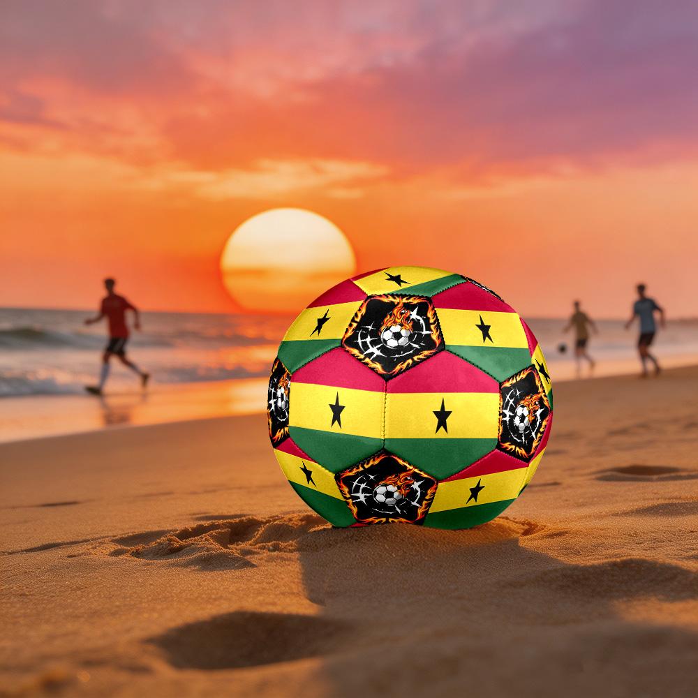 1 pz Tema Sportivo Ghana Taglia 5 Pallone da Calcio Professionale Partita Allenamento Calcio Sportivo Indoor & Outdoor Pallone Leggero Resistente c669