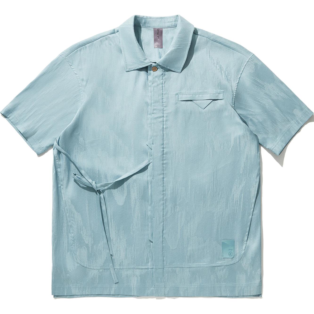 

Li Ning X Jackie Chan Сотрудничество Серия Кунг-фу Однотонная однобортная рубашка поло Мужские рубашки Цвет Рыбий глаз-зеленый ASHU033-1 M