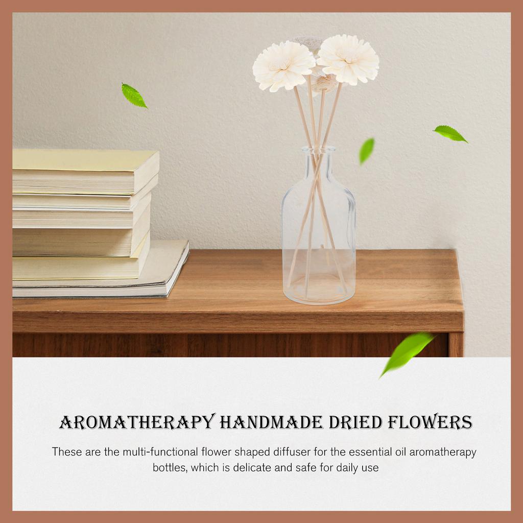 4Pcs Elegant Flower Diffuser for Essential Oils Aromatherapy Home Office Bedroom Dormitory Conference Room Decor Small Air