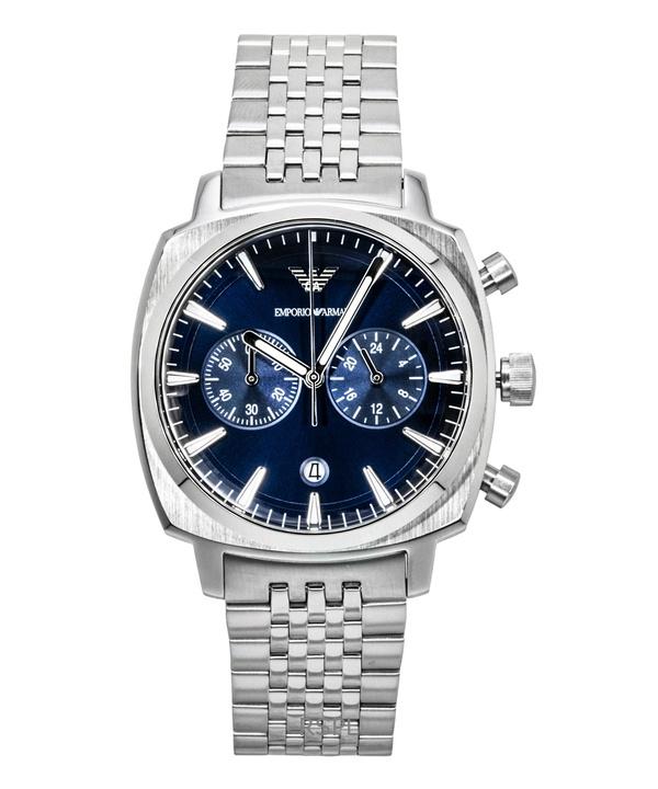 Emporio Armani Chronograph Stainless Steel Blue Dial Quartz AR11688 Men's Watch