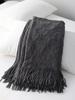 Nordic Knitted Bed Runner & Throw Blanket - Soft Fabric, Decorative Scarf for Bed or Sofa