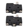 2 Pcs Micro Limit Switch 160OF 42RF 2.7PT 2.4OT 0.5MD 30.2OP 32.5FP NO NC Roller Lever Limit Switch 250VAC