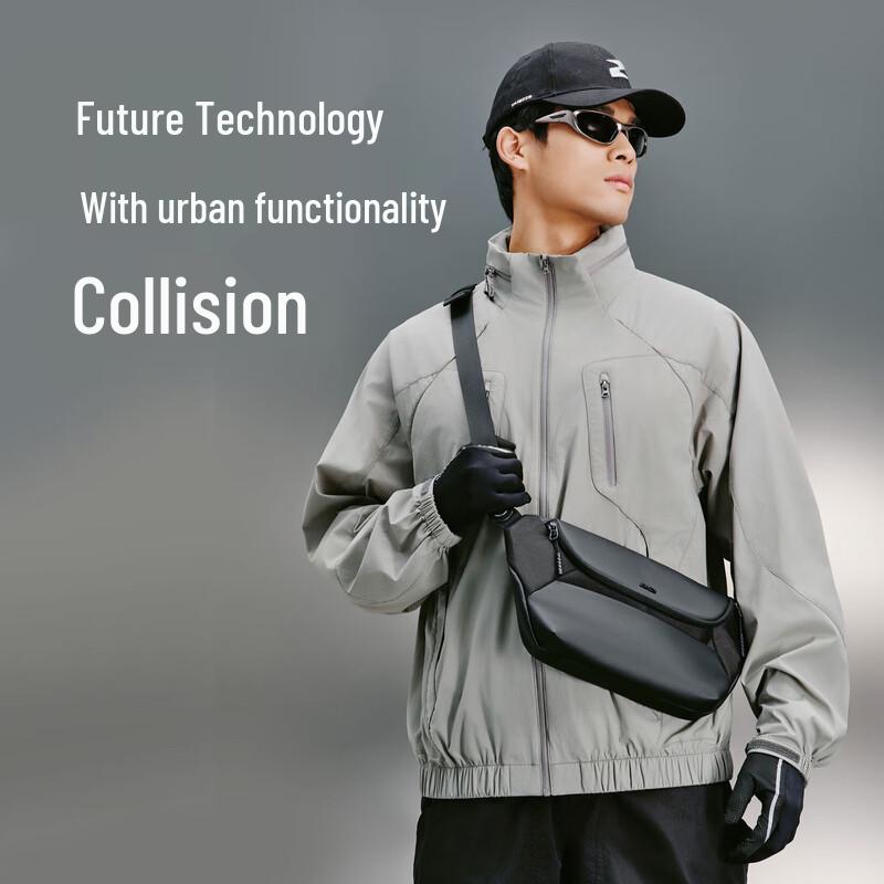 JD Collection Черный Воин 2.0 Мужская городская функциональная нагрудная сумка через плечо