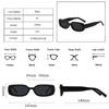  Ins Fashion Small Rectangle Sunglasses Women Retro Candy Color Shades UV400 Men Punk Leopard Sun Glasses