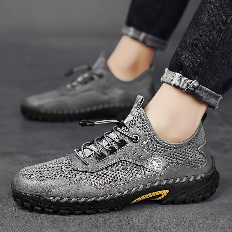 Men's Summer Mesh Shoes Casual Anti-Slip Comfort Hiking Sandals Premium Quality Lightweight Durable Outdoor Footwear for Men.