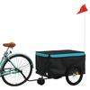 Cykelanhænger Sort og Blå 30 kg Jern