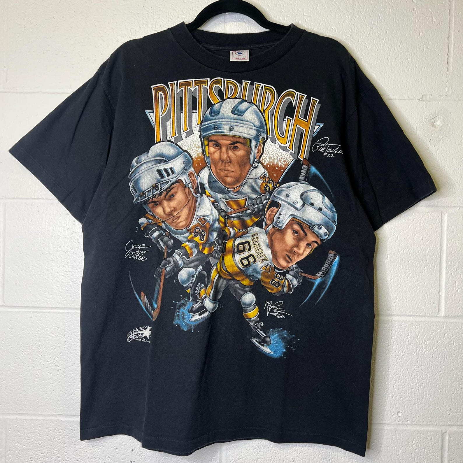 90s Pittsburgh Penguins T shirt Sz XL (B2432) S