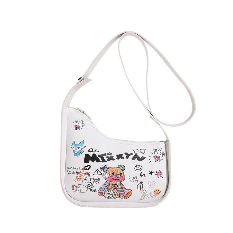 

Женская сумочка Модная Простая Универсальная Сумка на Одно Плечо белый